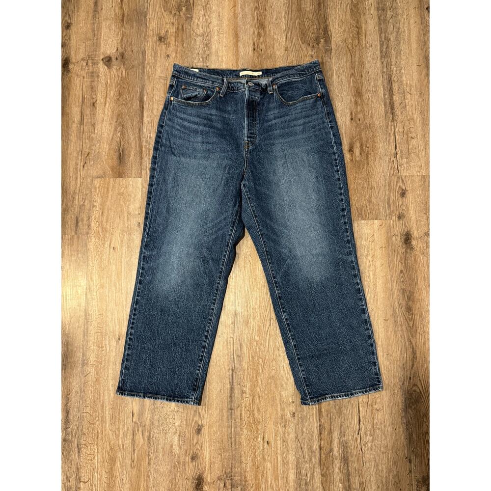 Levi's Premium Women’s Ribcage Straight Ankle Jeans Size 16W
